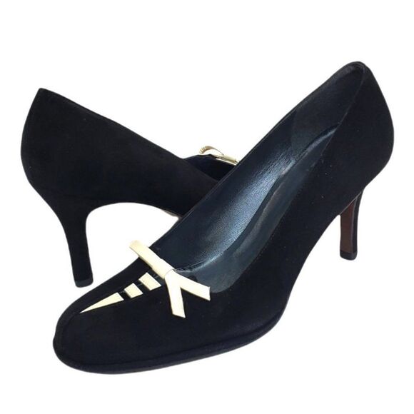 Stuart Weitzman Leather Suede Pumps SH-005 - Picture 2 of 14